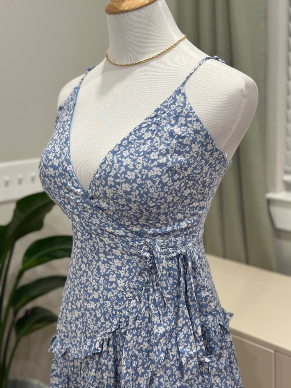 Altar'd State Light Blue and White Floral Sundress - Picture 2 of 9